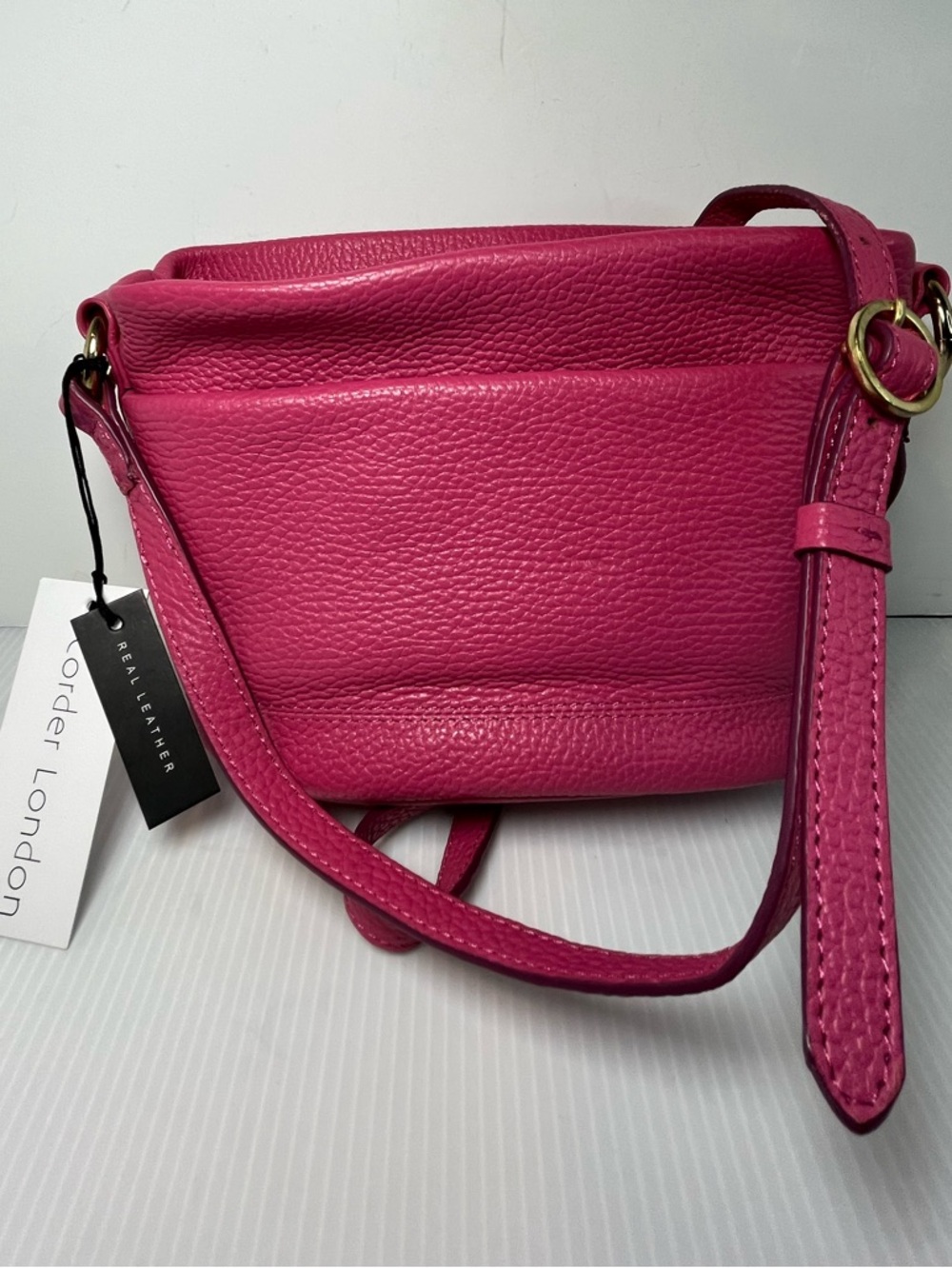 Corder London Pandora Genuine Soft Pebble Leather Shoulder/Crossbody Bag